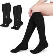 Due paia di compressi sportivi unisex - 15-20 mmHg compressi per la circolazione - Medico, corsa, sport, cura, viaggio - S/M (misura consigliata 34-39)