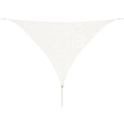 Vela ombreggiante triangolare in HDPE 3,6 x 3,6 x 3,6 m bianca 02_0009447