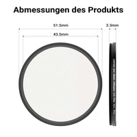 Black Diffusion 1/4 Filtro diffusore da 49 mm, lente antigraffio e antiriflesso con rivestimento nano a 18 strati, montatura slim da 3,3 mm - Per ritratti e videoclip