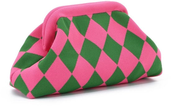 Borsa da spiaggia per donna con chiusura a grappolo in forma di dumpling con catenina per spalla Borsa da sera per matrimonio