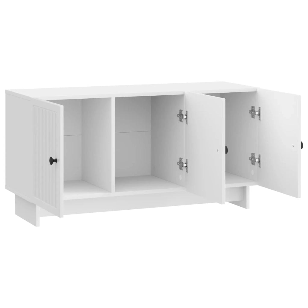 Mobile TV Bianco Lucido 99 x 34,5 x 50 cm Legno ingegnerizzato 894029