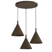 Lampada a sospensione Vins 3xGU10 bronzo Luminex