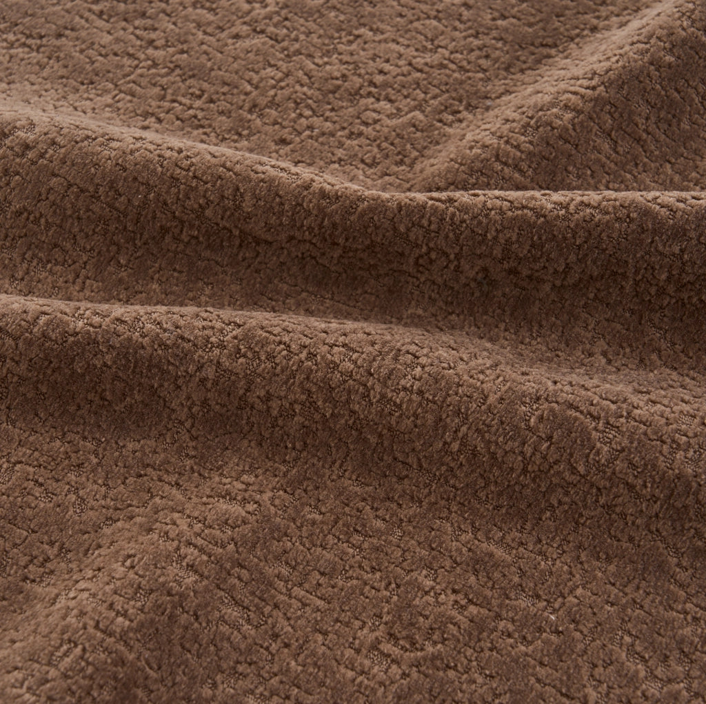 Divano letto 263x171x66 cm senza montaggio; modulare in ciniglia marrone
