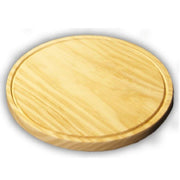 Trade Shop - Piatto Rotondo Per Pizza Diametro 30 Cm Tagliere In Legno Accessori Da Cucina -