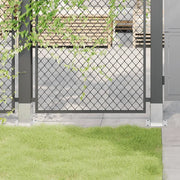 vidaXL Basi per Pali Quadrate 12 pz Argento 91x91 mm Acciaio Zincato