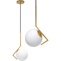 Lampada Da Soffitto Pensile Moderno Oro Di Vetro APP429-1CP