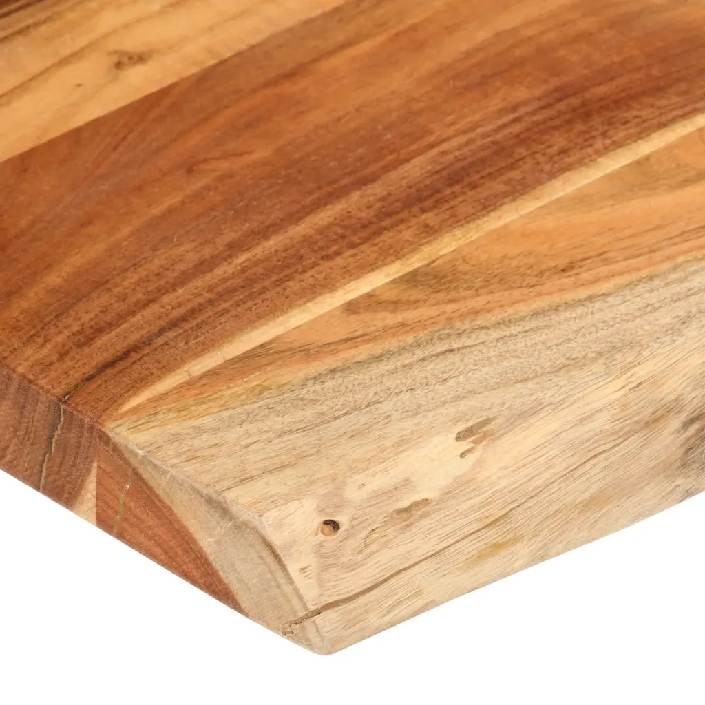 Piano Tavolo 160x40x3,8 cm Rettangolare Legno Acacia Bordi Vivi 370640