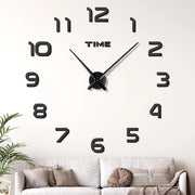 Orologio da Parete DIY 3D Moderne, Grande Orafo Silenzioso, Etichette di Specchio XXL per Decorazione Regalo Casa Ristorante Ufficio e Hotel