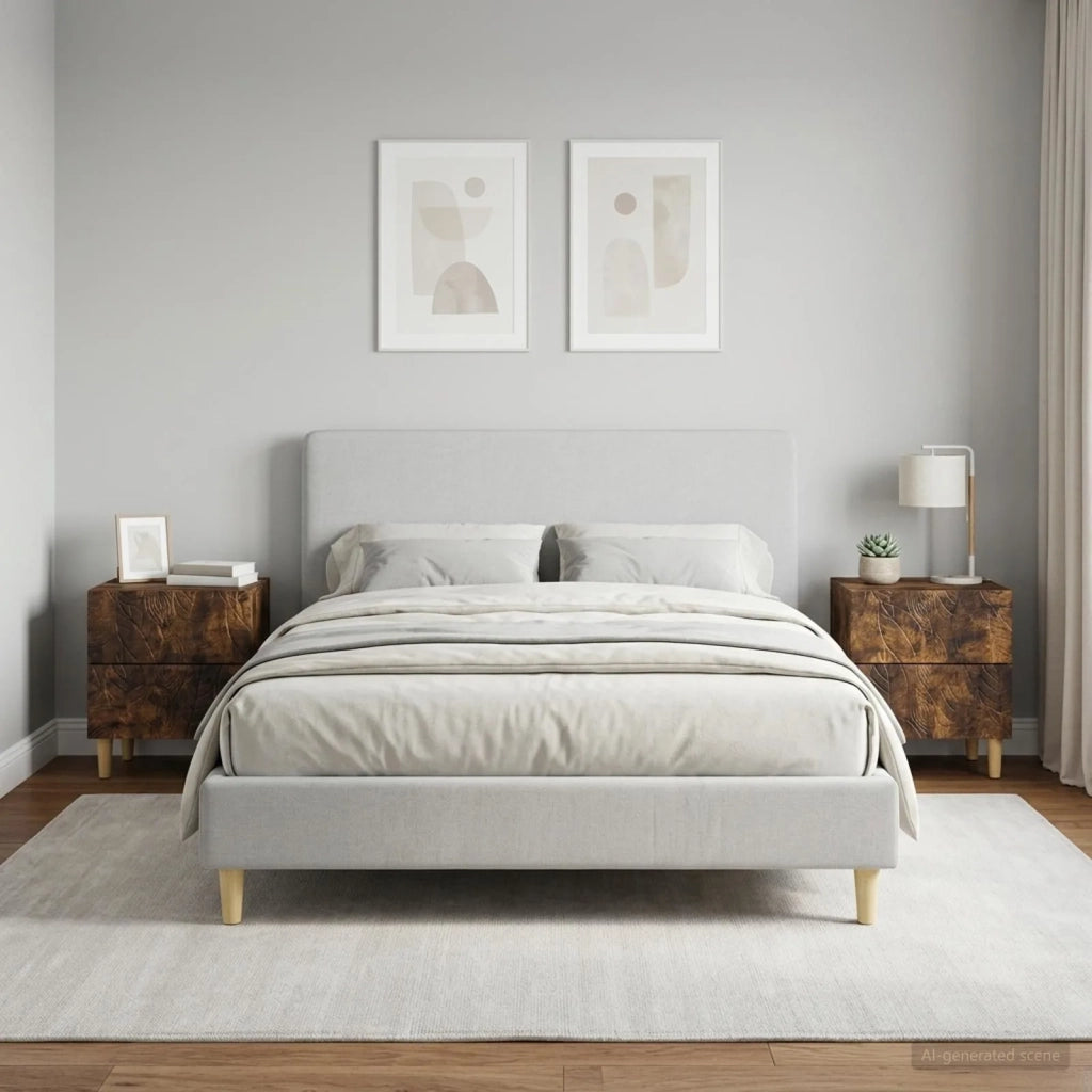 Comodino 2 pcs Rovere Fumo 43 x 34,5 x 48 cm 894996