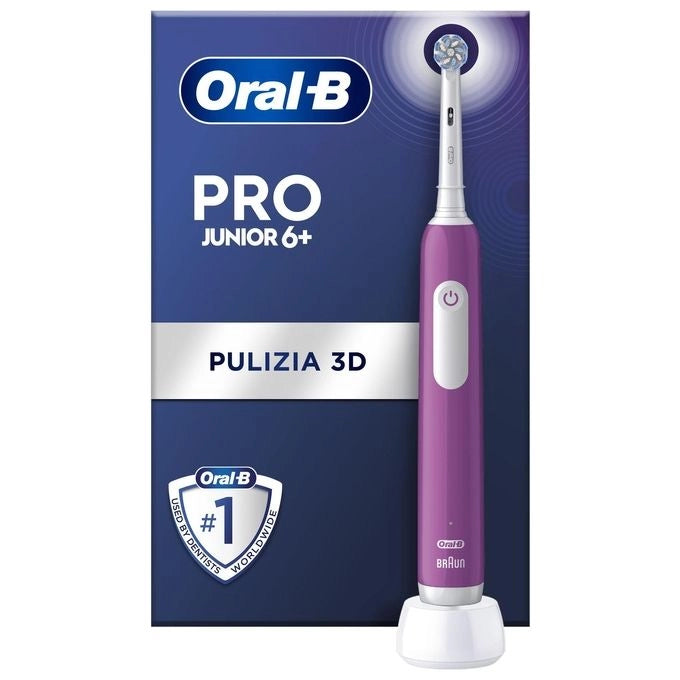 Oral-B Junior 8006540742891 spazzolino elettrico Bambino Spazzolino rotante Viola