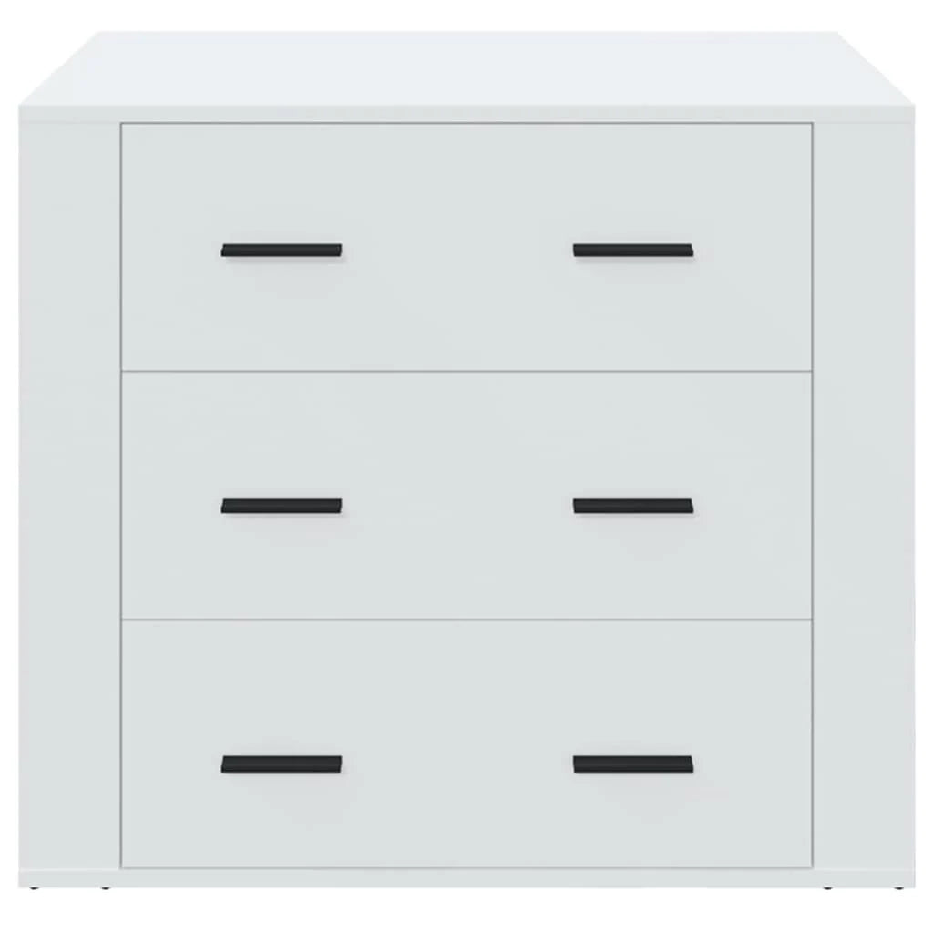 Buffet credenza cassettiera armadio mobile contenitore organizer per cucina soggiorno salotto 80 x 33 x 70 cm legno ingegnerizzato bianco 02_0030513