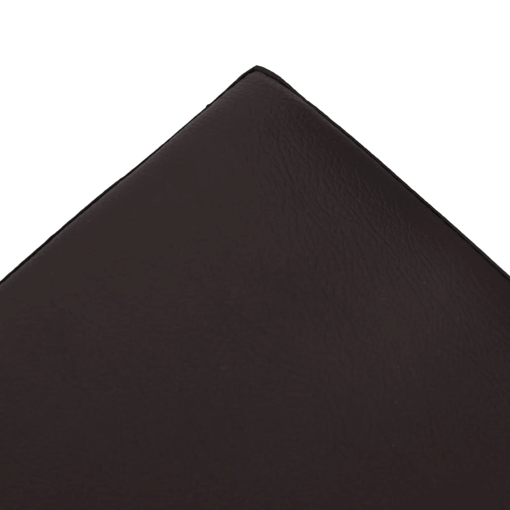 Panchina di stoccaggio pieghevole Marrone PVC 42045235
