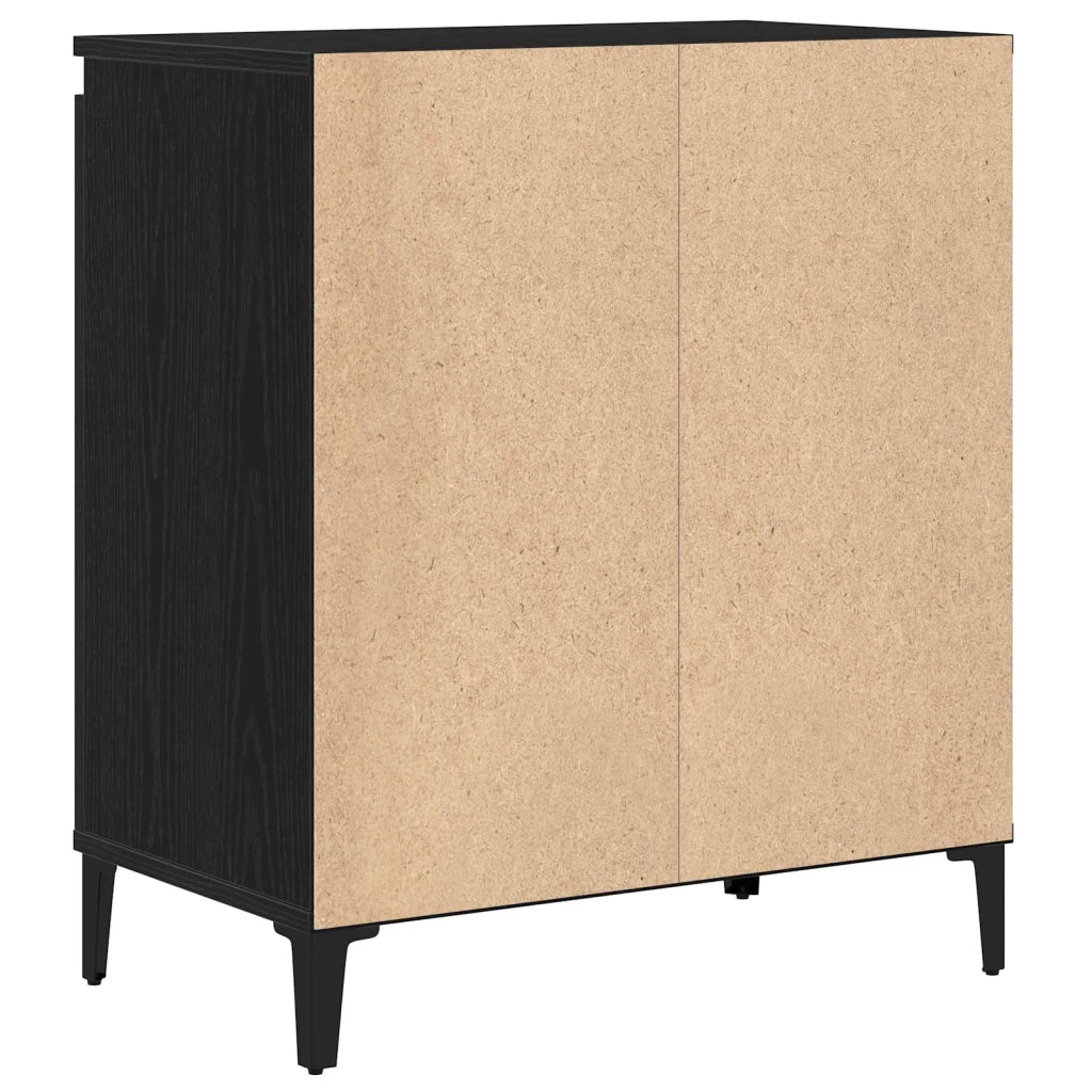 Credenza Rovere Nero 60 x 35 x 70 cm Legno multistrato 862594