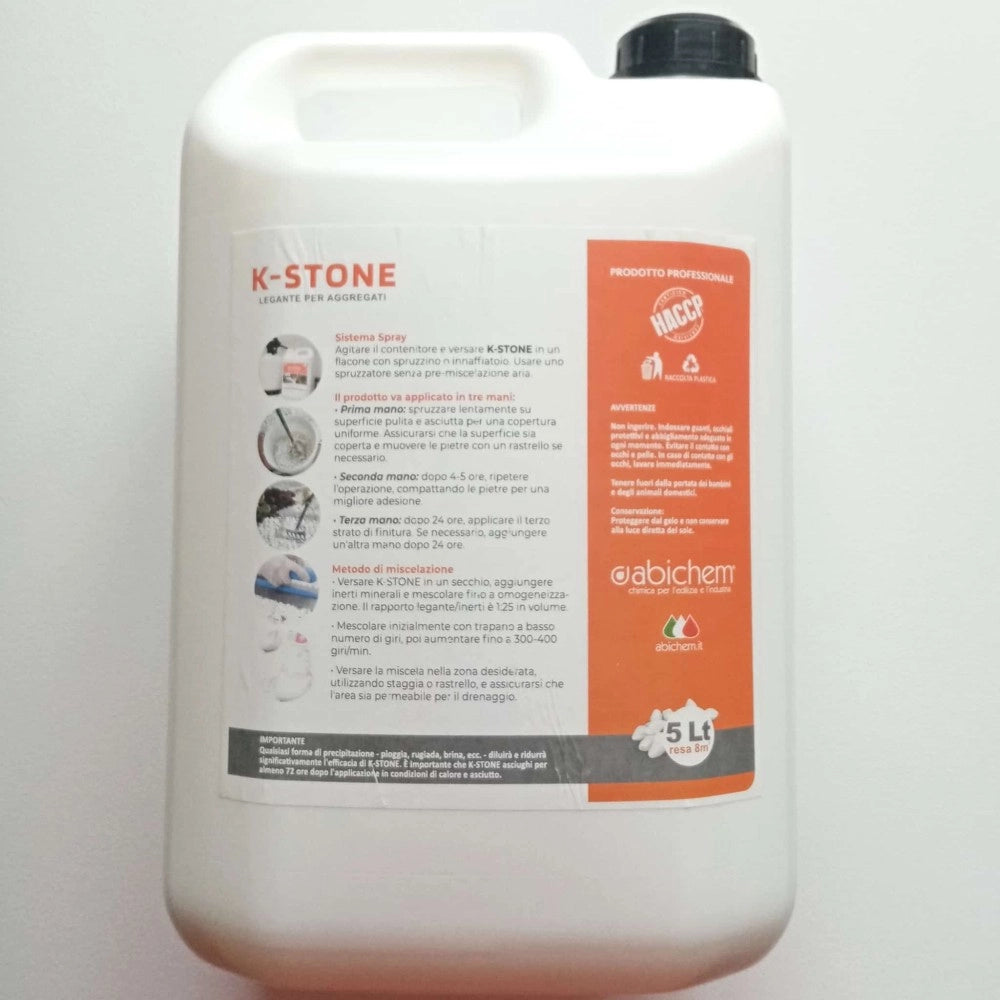 Abichem 5lt k-stone miscela legante per granulati in pietra