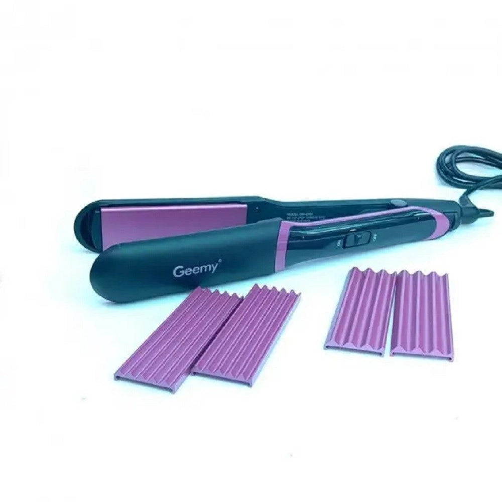 Trade Shop - Piastra Professionale Capelli 3in1 Multistyler Ondulata Ugelli 3 Funzioni Gm2859 -