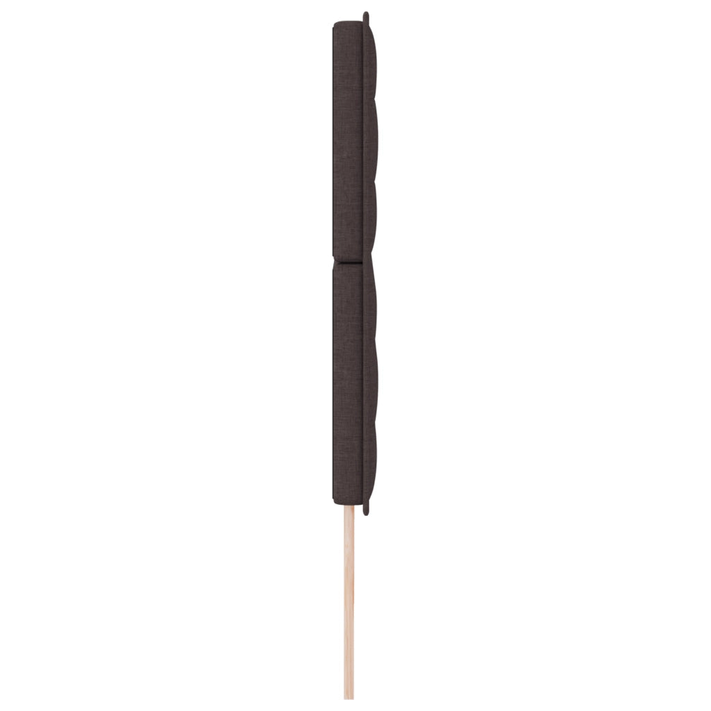 Testata LED Design Linee Marrone Scuro 100 cm Tessuto