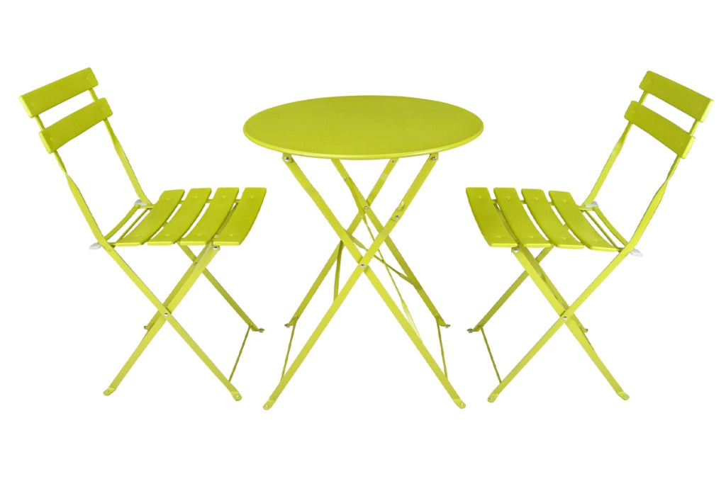 Set tavolo e sedie da giardino pieghevoli lime – Positano TRSP16PO