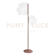 DAFNE PIANTANA IN CRISTALLO ACRILICO DECORATO TRASPARENTE BASE COGNAC LED 4200°K / 24 Volt - 12 W/Mt