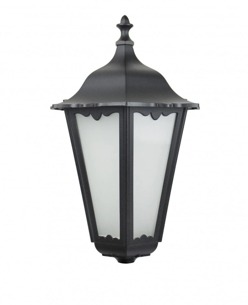 Testa lampada da giardino RETRO nero bianco 1xE27 IP43