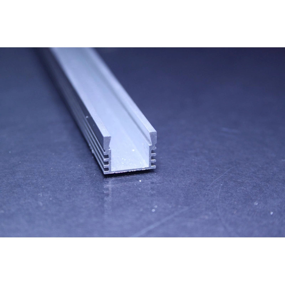 Trade Shop - Profilo Barra 1m Alluminio Per Strip Led Cc-32 Con Coperchio Opaco O Trasparente -