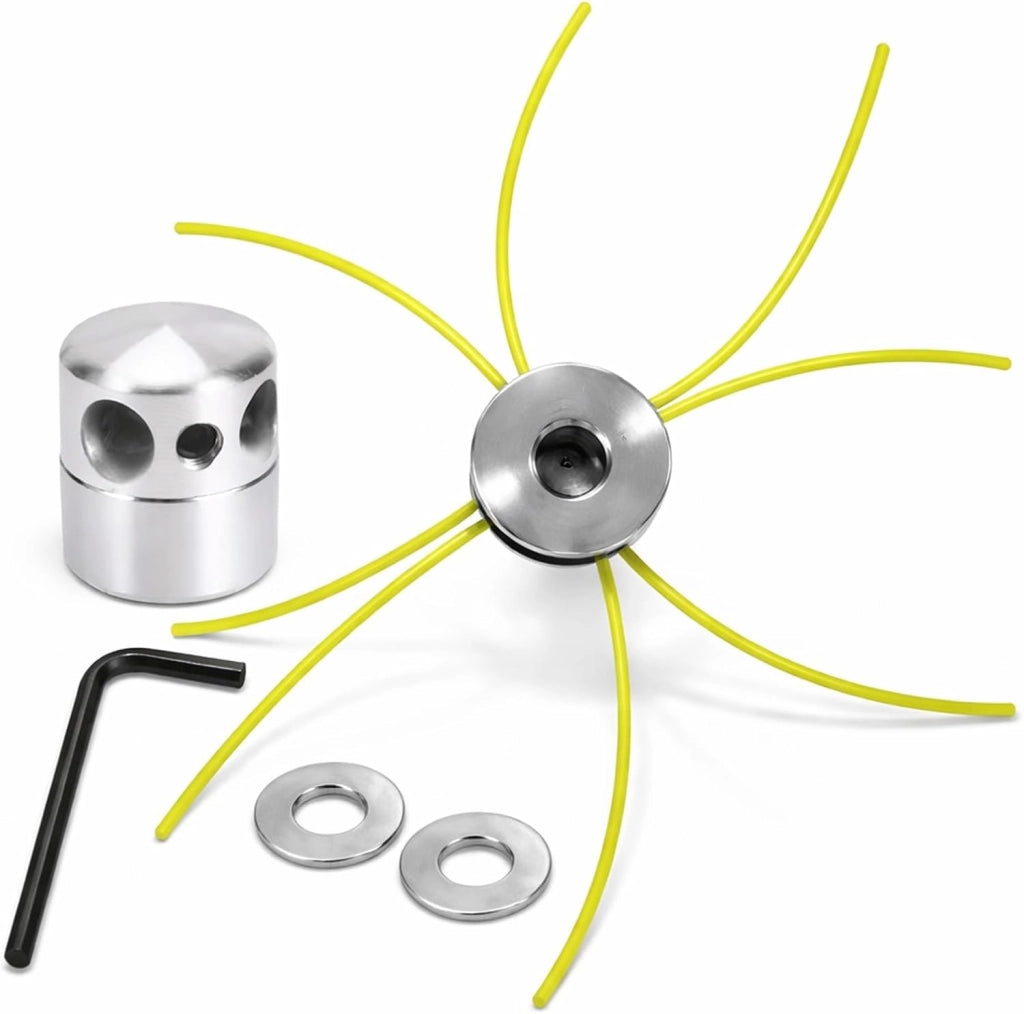 Testina Decespugliatore Alluminio 4 Fili Nylon 3mm M10x1.25 Con Accessori VG12227