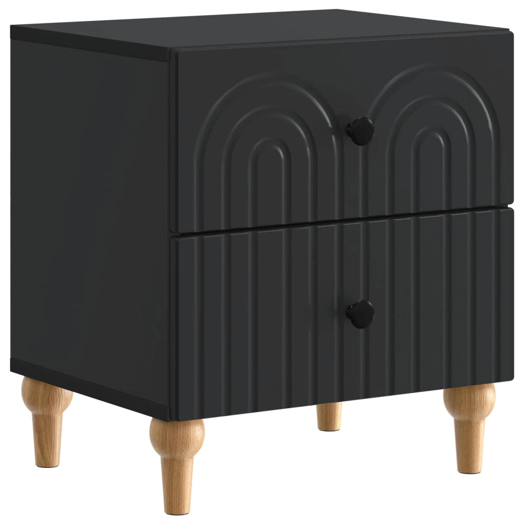 Armadio da Notte Nero 43 x 34,5 x 48 cm Legno ingegnerizzato 894067