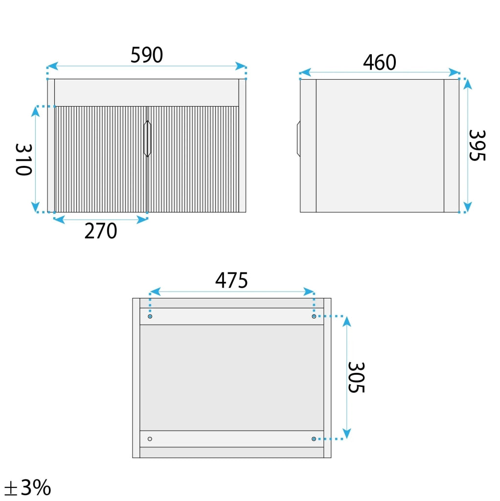 Set Di Mobili Da Bagno Con Lavabo Astor 60cm White