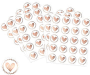 Sticker a forma di cuore - Decorativo - Set da 6 fogli