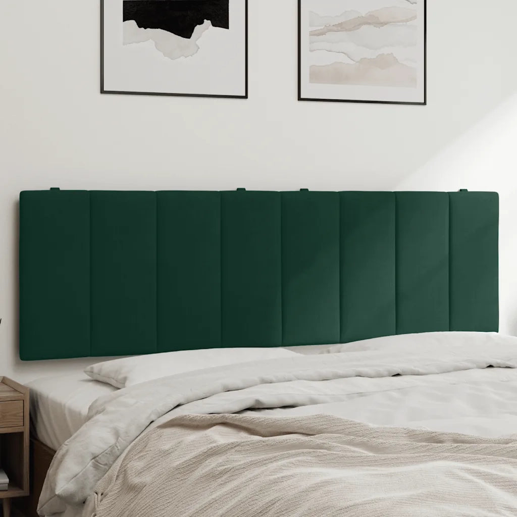 Cuscino Testiera Hanko Verde Scuro 160 cm in Velluto 374678