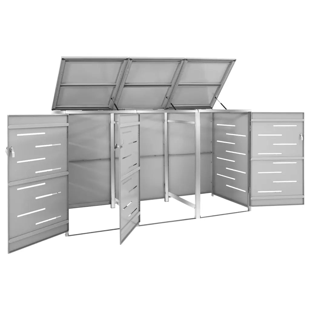 Copribidone per Spazzatura Singolo 69x77,5x112,5cm Acciaio Inox 149560