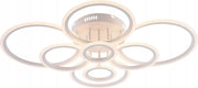 Lampada da soffitto LED bianca 8 anelli Vargo