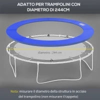 Bordo di protezione per trampolino, blu Ø305cm