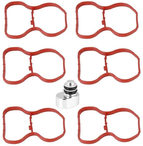 Kit di eliminazione di soffiatura per flap di aspirazione - N57/N57S - E90/E91/E92/E93/F07/F10/F11 - Componente di tubo di scarico - Parte di ricambio - Materiale di alta qualità in gomma
