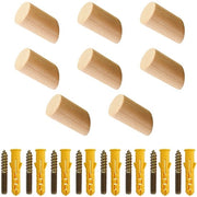 Cassetti per abbigliamento in legno di betulla - 8 pezzi - Hanger multifunzionale - Design ergonomico - Hanger per abbigliamento - Hanger per la stanza