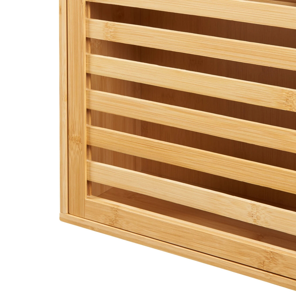 Mobiletto/scaffale da parete per bagno 55 x 37 x 16 cm bambù naturale 03_0008892