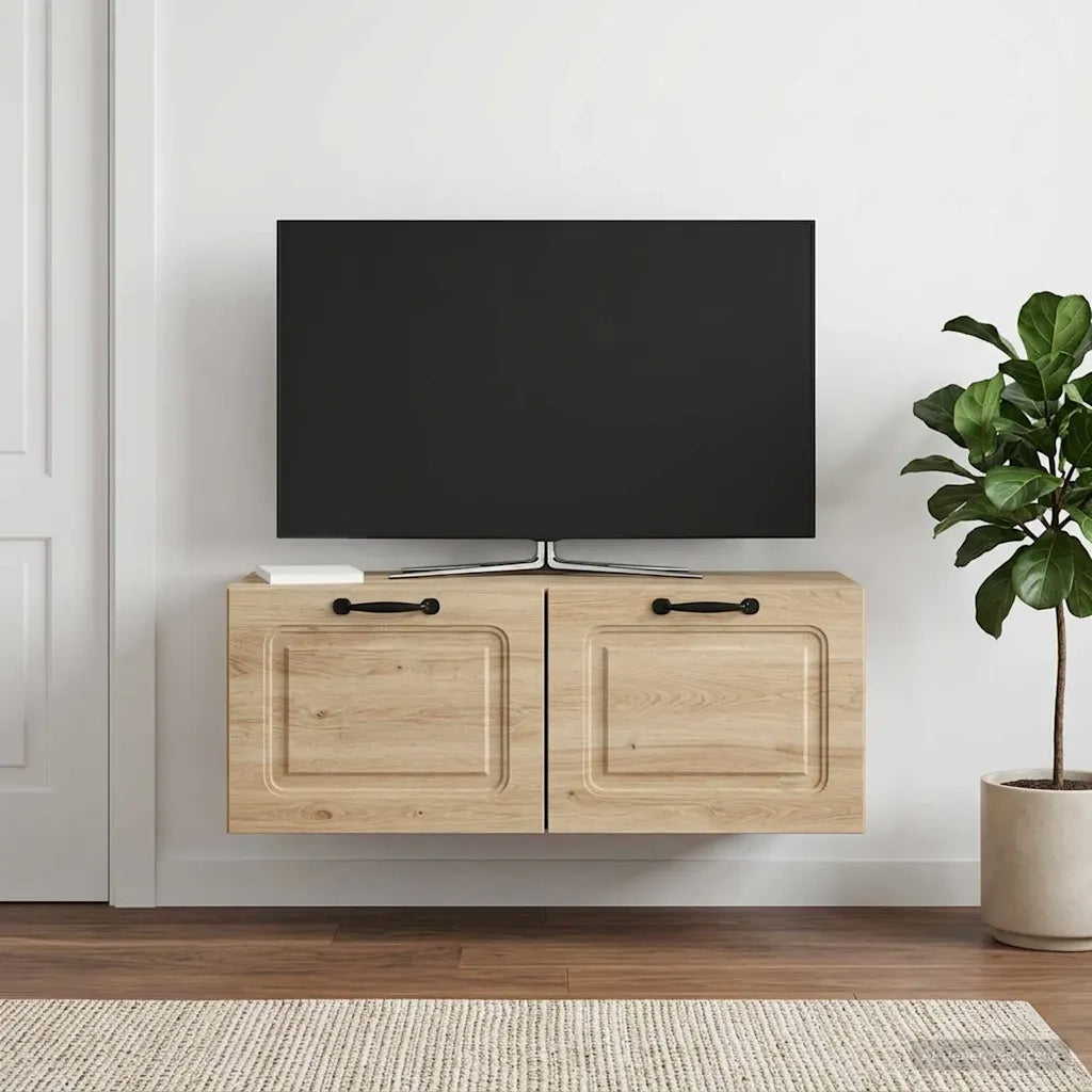 Mobile Porta TV da Muro Grigio Cemento 78,5 x 31 x 30 cm 899398