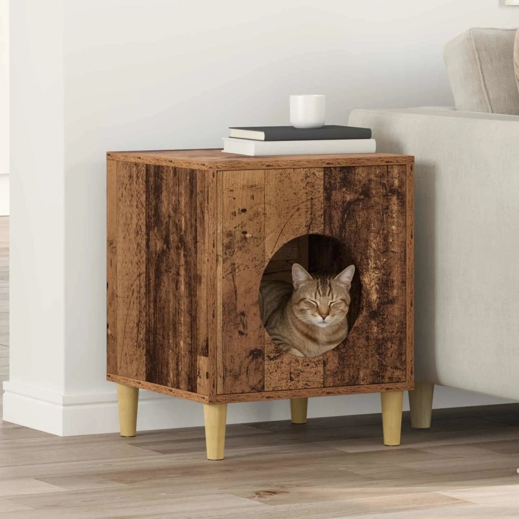 Casa per Gatti Legno vecchio 42,5 x 40 x 53 cm CFW6353514