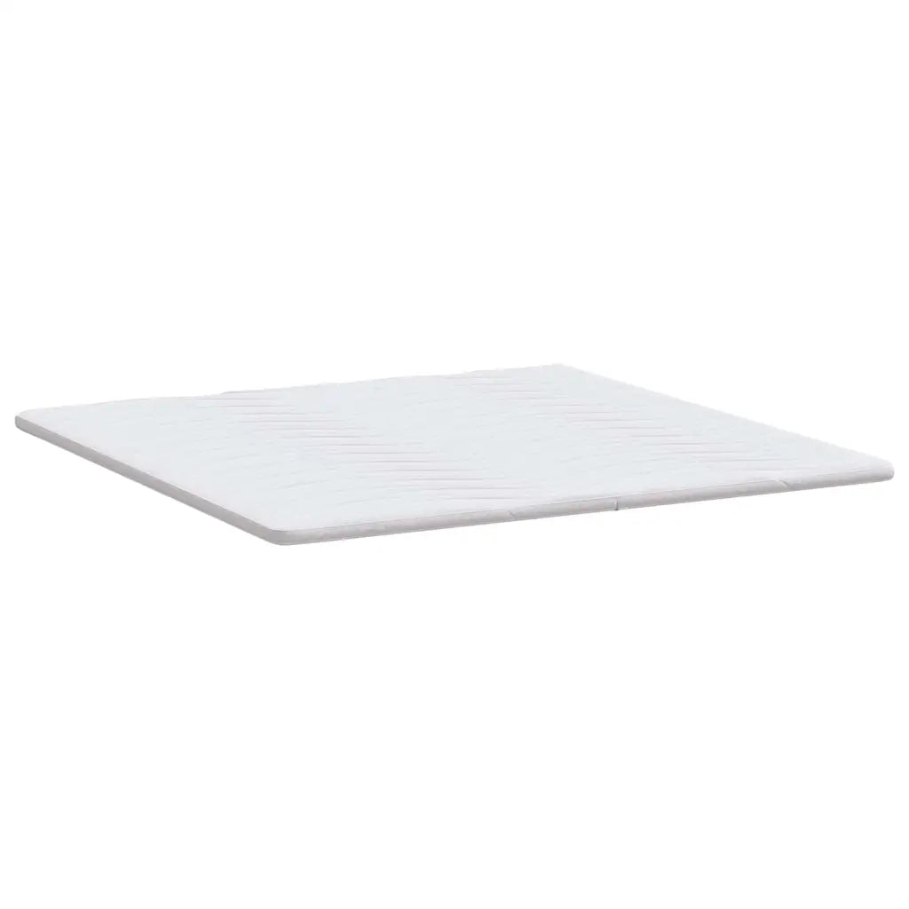 Topper per materasso Bianco 200 x 200 cm Tessuto a maglia CFW5730657