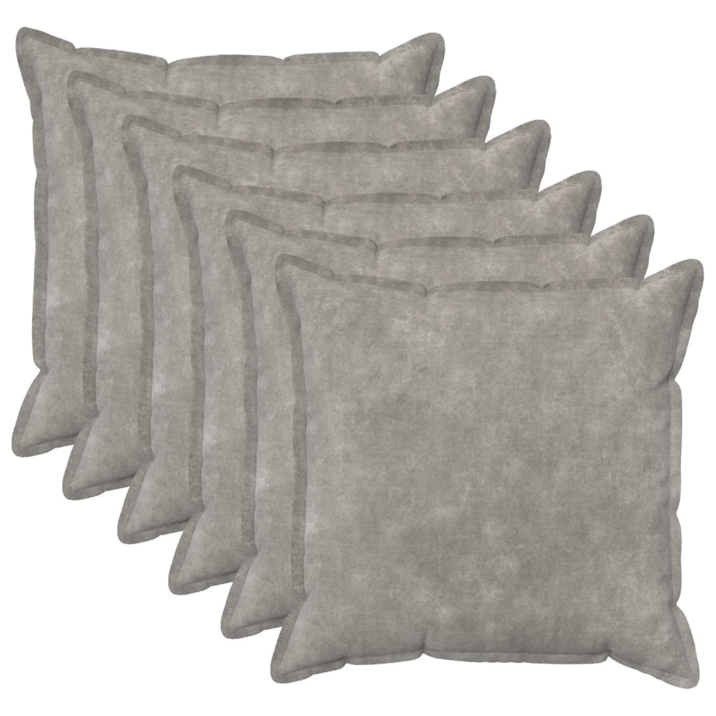 Federa 6 pcs HOUTEN Grigio Chiaro 80 x 80 cm 921708