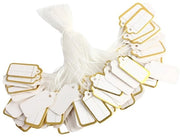 Etichette per biglietti regalo 500 pezzi - Etichette per biglietti - Cadeau hangers - Etichette per progetti di fai da te - 26 x 13 mm - Superficie di scrittura liscia