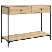 Tavolino Consolle-Tavolino da soggiorno-Tavolino da Salotto Rovere Sonoma 100x34,5x75cm Legno Multistrato