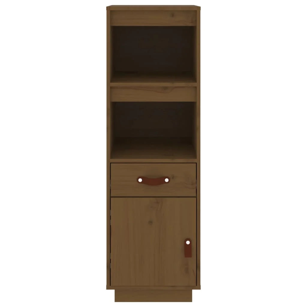 Buffet credenza cassettiera armadio mobile contenitore organizer cucina soggiorno salotto alto 34 x 40 x 108,5 cm legno di pino massiccio marrone 02_0034752