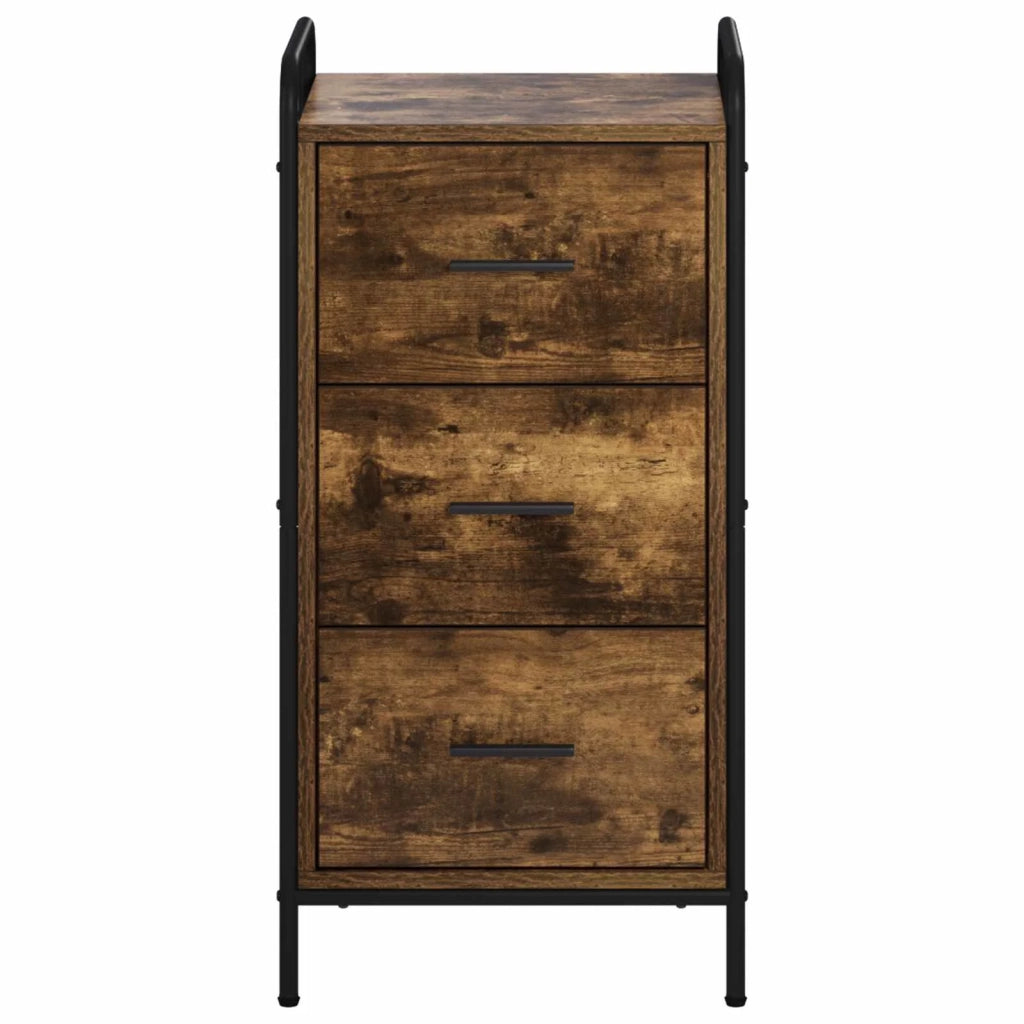 Credenza Rovere Fumo 97 x 33 x 81 cm Legno ingegnerizzato 8013790