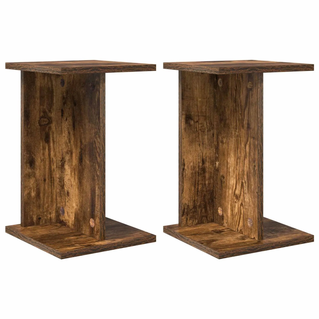 Supporto per piante 2 pcs Quercia Affumicata