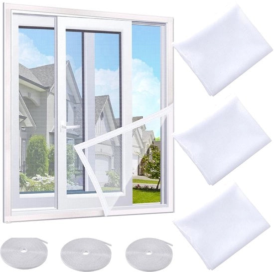 Reticolo per Rami - Protezione dagli Insetti - 3 Pezzi - Bianco - 1,5 m x 2 m
