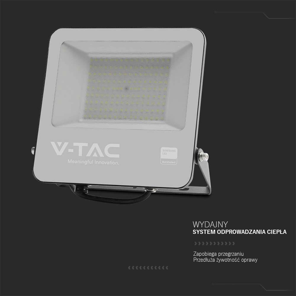 V-TAC Faro LED 100W Samsung 11480lm 6500K IP65 Nero