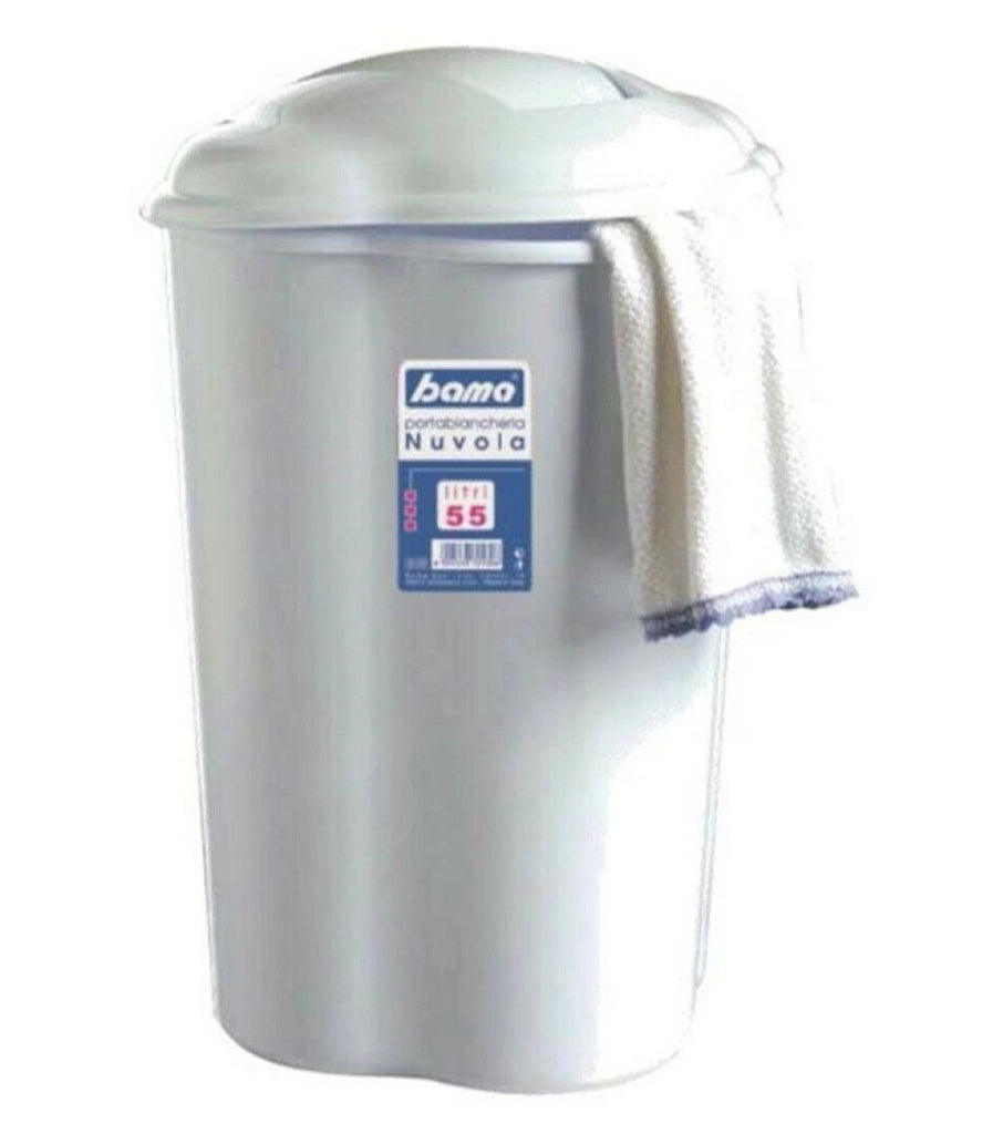Porta Biancheria Nuvola Bianco 55 Litri 45X36X64 Cm Bama - Bama Spa