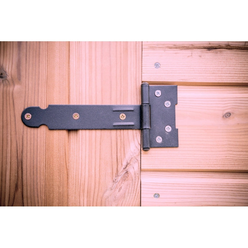Casetta da giardino in legno massello, pareti 28 mm – 200x200 cm – tetto bitumato e porta finestrata – DU2020.02N Foresta