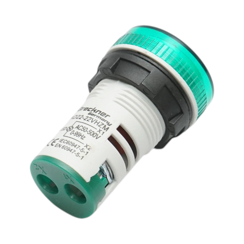 Voltmetro e indicatore di frequenza LED verde 0-99Hz/50-500V AC Breckner Germany