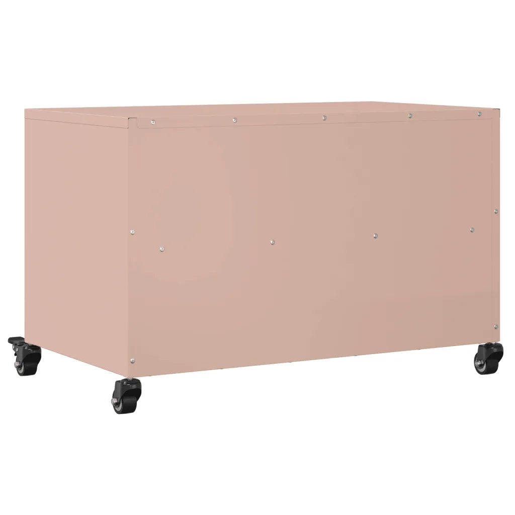 Mobile TV-Credenza per TV-Console TV Rosa 68x39x43,5 cm in Acciaio 141418